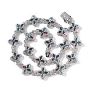 Colorful Clover Necklace 20 Inch Luxury 57 Ee